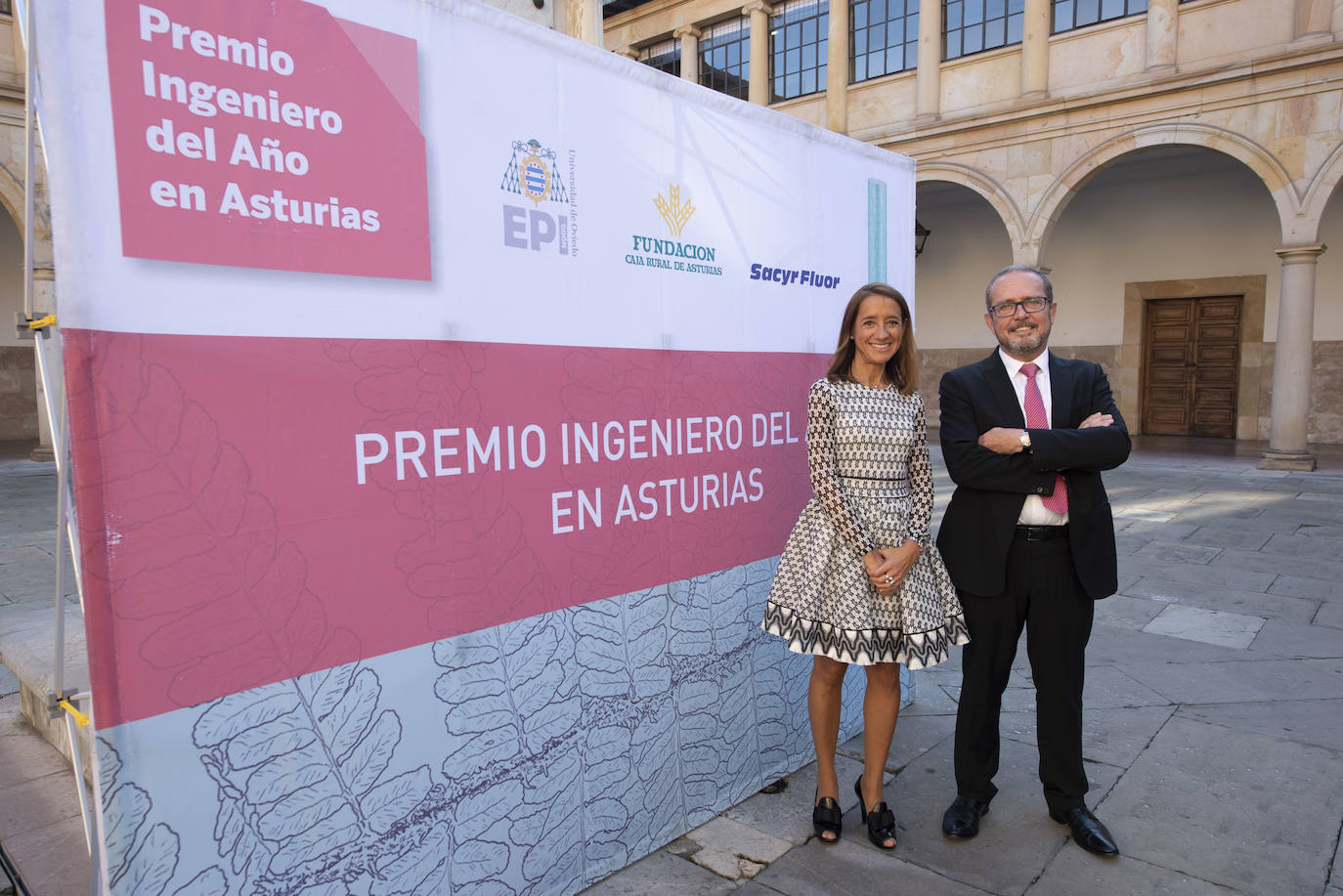 Fernando Alonso Cuervo y Lucía García Linares, ingenieros del año en Asturias 1